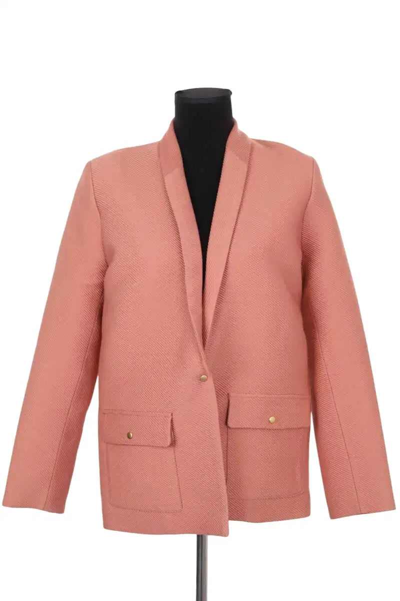 Blazer Songe Lab Rose en Soie, taille XS - Seconde Main