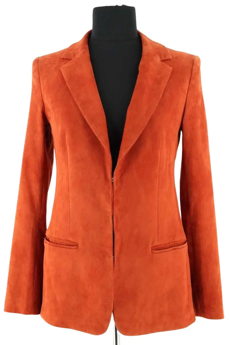 Blazer Stouls Marron en Daim, taille S - Seconde Main