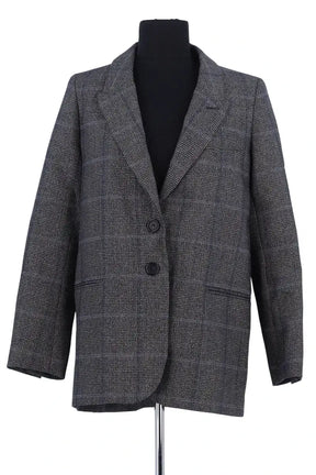 Blazer Tara Jarmon Anthracite en Laine, taille S - Seconde Main