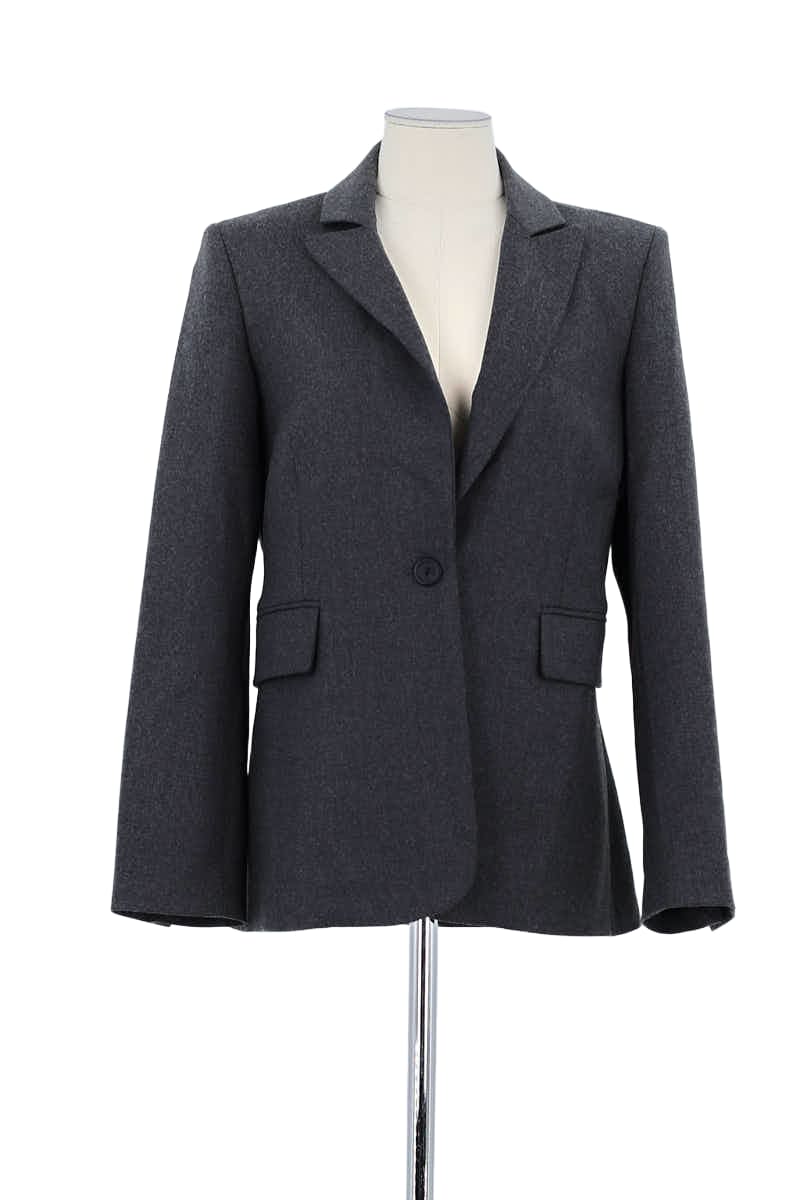 Blazer Tara Jarmon Gris en Laine, taille M - Seconde Main