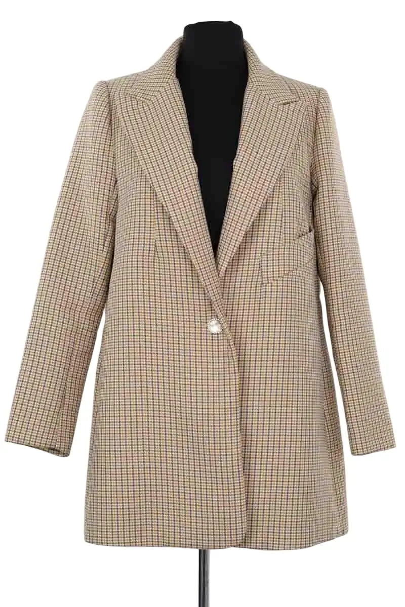 Blazer Tara Jarmon Jaune en Synthétique, taille S - Seconde Main