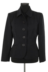 Blazer Tara Jarmon Noir en Polyester, taille L - Seconde Main