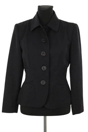 Blazer Tara Jarmon Noir en Polyester, taille L - Seconde Main