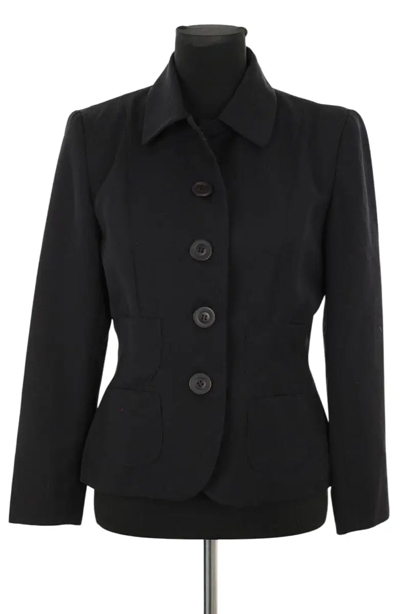 Blazer Tara Jarmon Noir en Polyester, taille L - Seconde Main