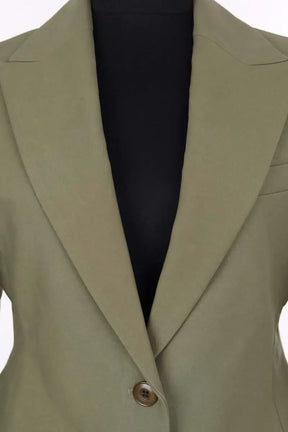Blazer The Frankie Shop Colette hourglass blazer Vert en Coton