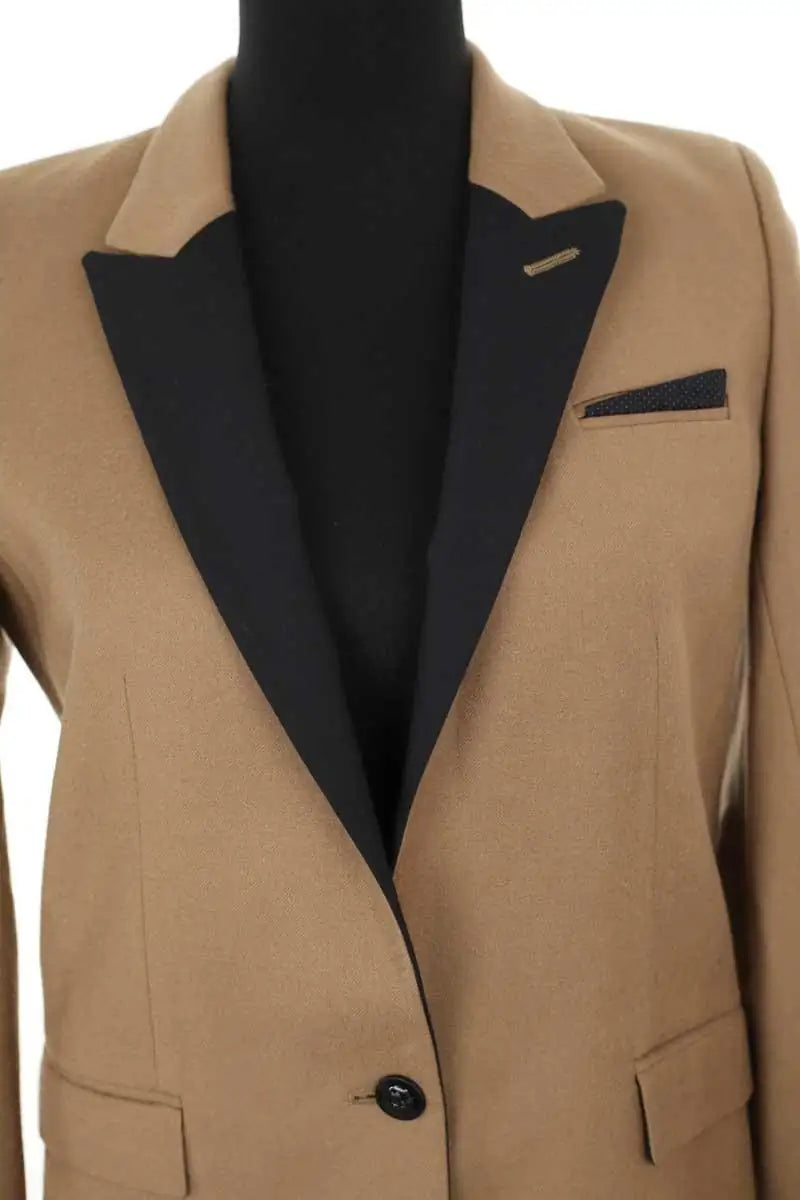 Blazer The Kooples Camel en Laine