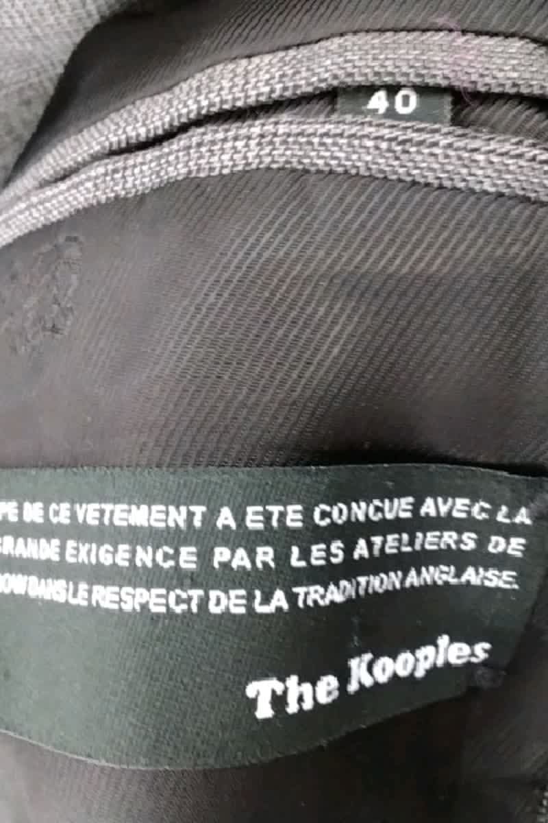 Blazer The Kooples Gris en Laine