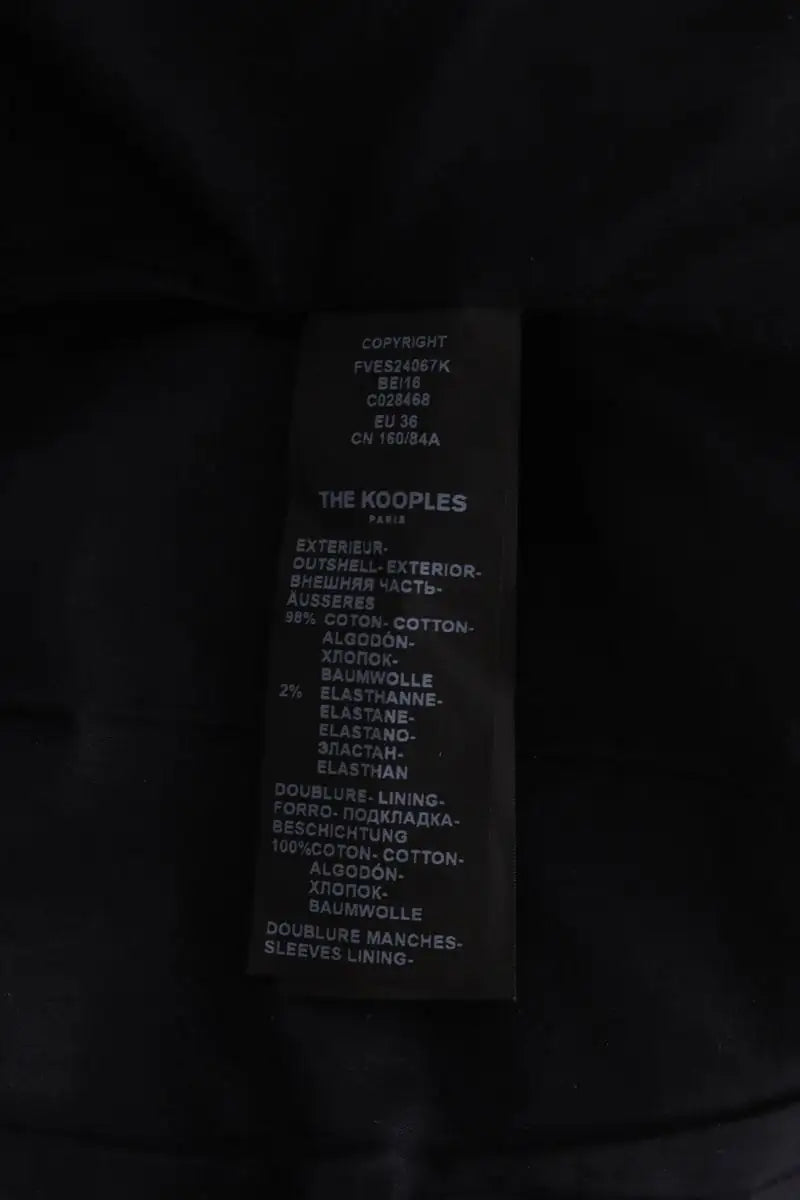 Blazer The Kooples Noir en Coton