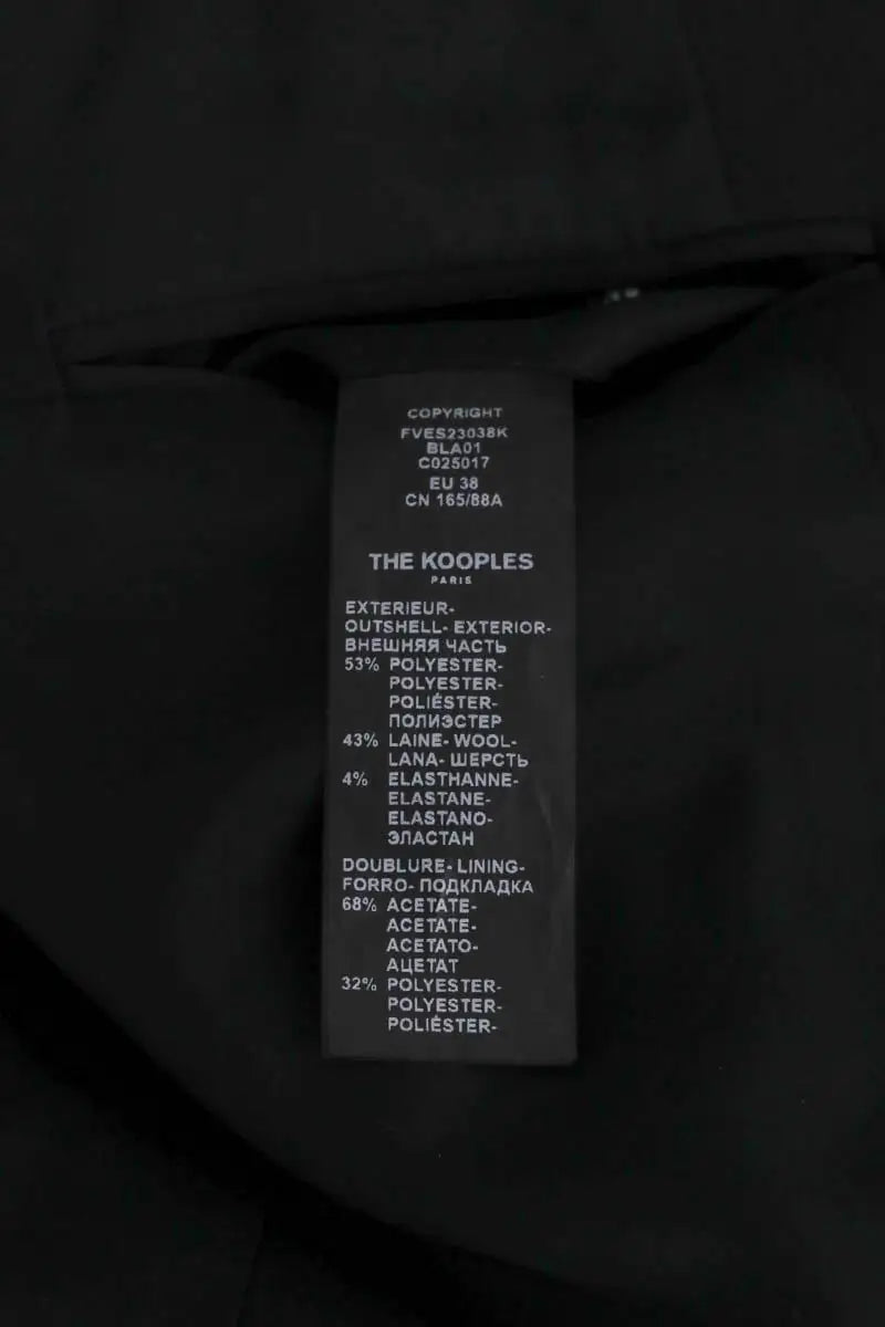 Blazer The Kooples Noir en Laine