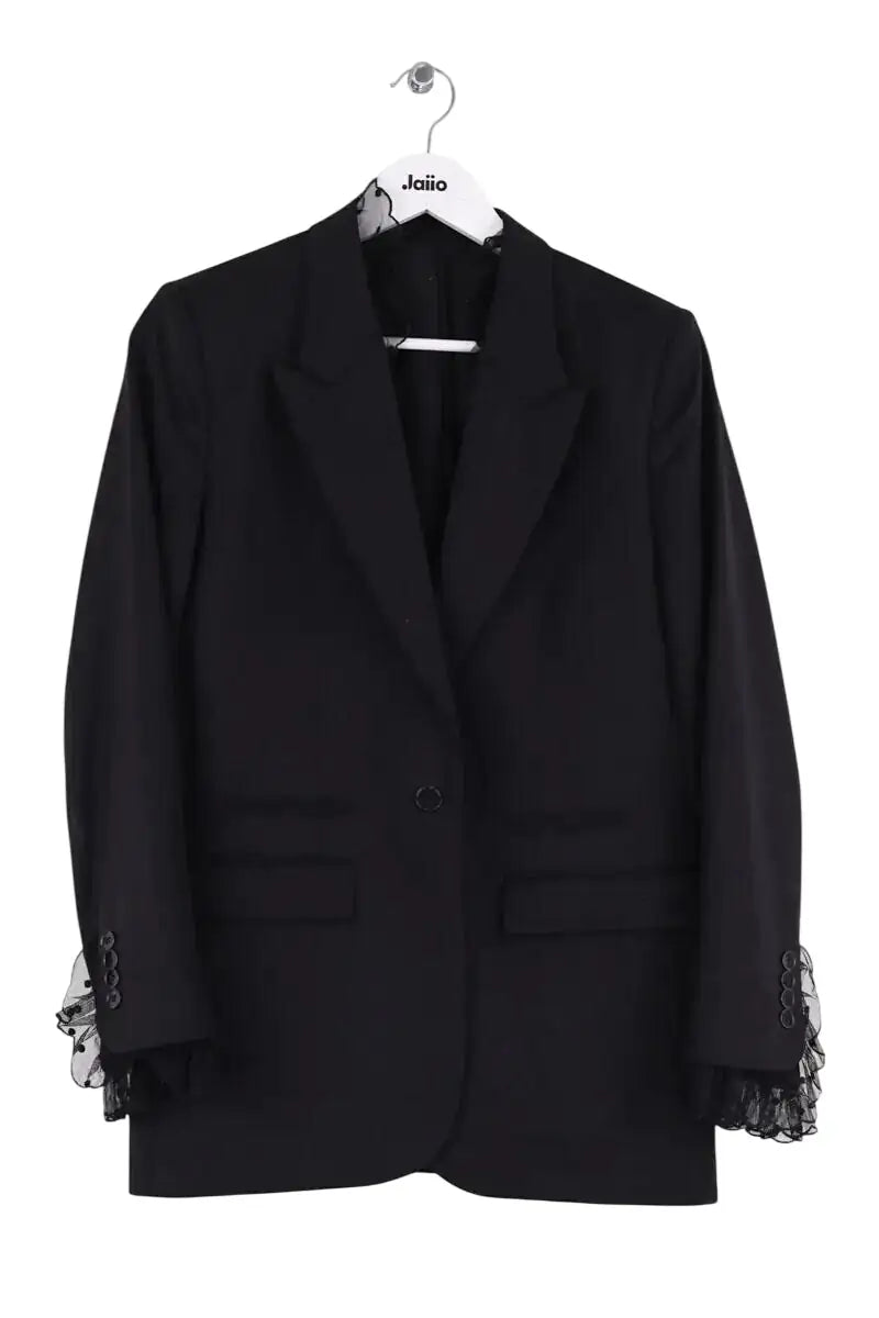 Blazer The Kooples Noir en Laine, taille S - Seconde Main