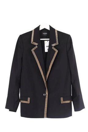 Blazer The Kooples Noir en Laine, taille S - Seconde Main