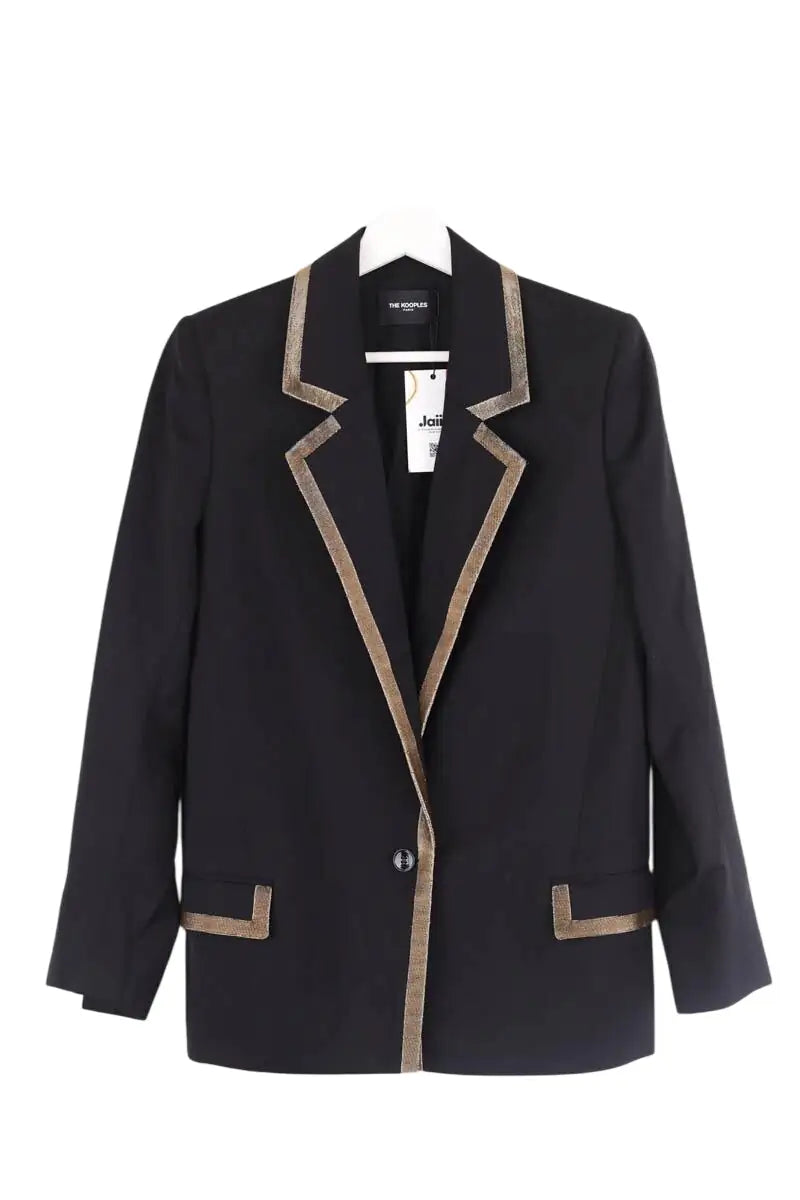 Blazer The Kooples Noir en Laine, taille S - Seconde Main