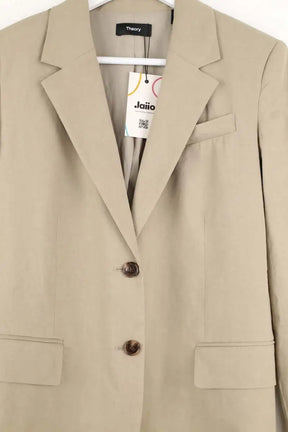 Blazer Theory Beige en Lin