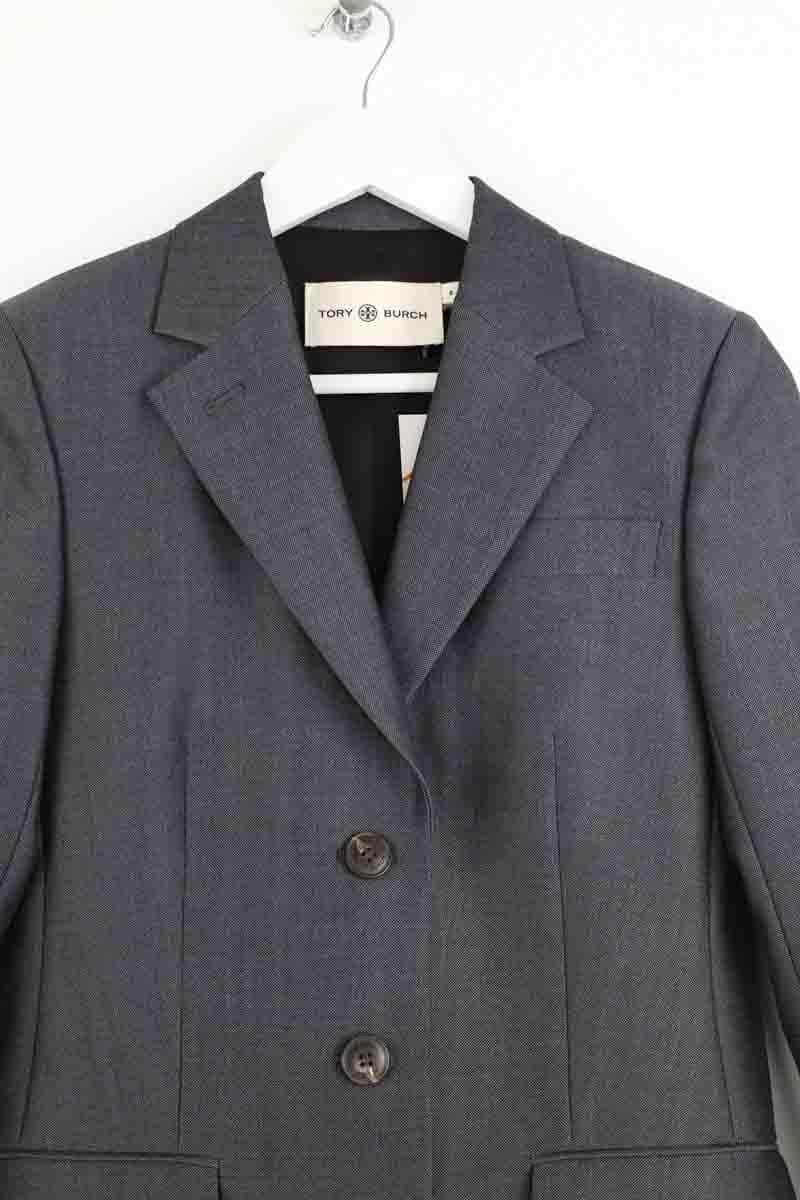 Blazer Tory Burch Gris en Laine