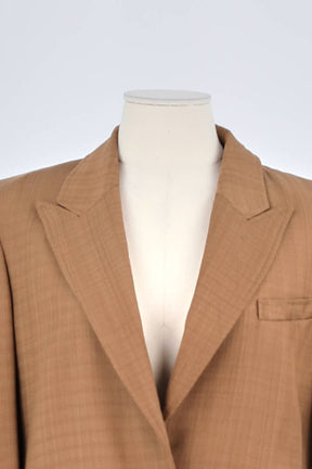 Blazer Tresse Marron en Viscose