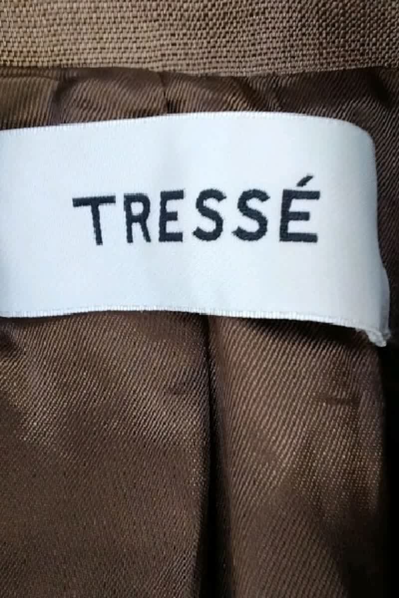 Blazer Tresse Marron en Viscose