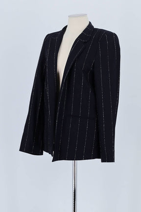 Blazer Valentine Gauthier Marine en Laine
