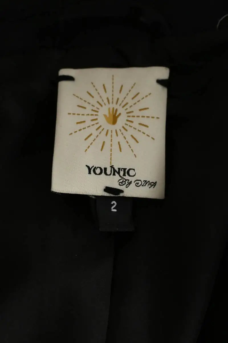 Blazer Younic By Dina Noir en Synthétique