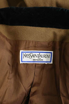Blazer Yves Saint Laurent Camel en Laine