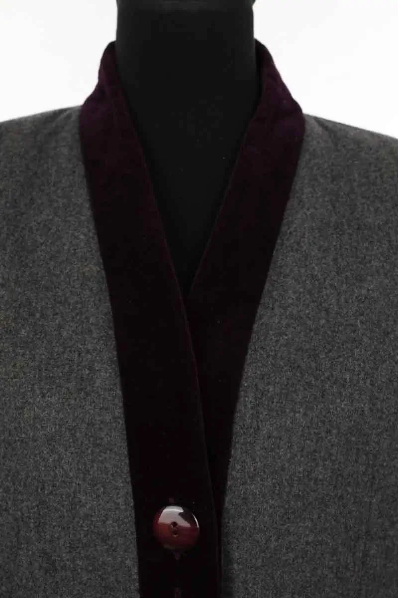 Blazer Yves Saint Laurent Gris en Laine