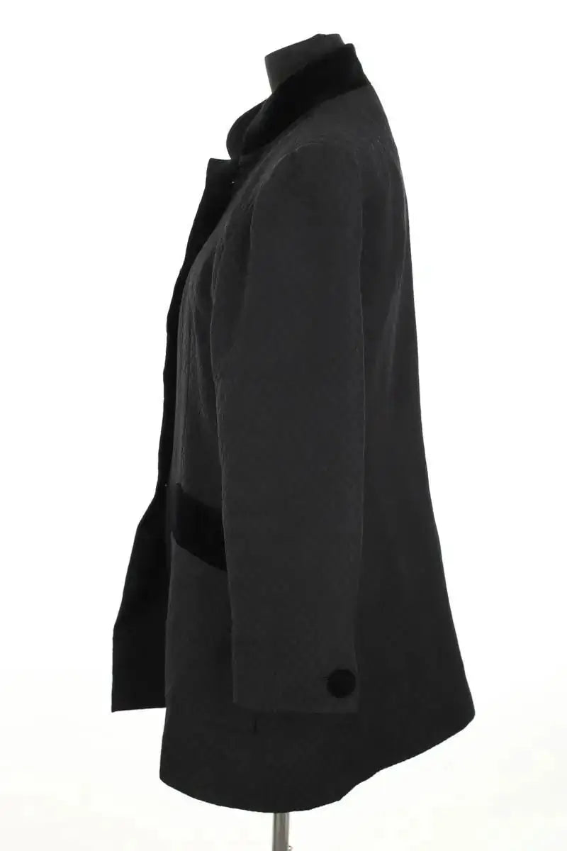 Blazer Yves Saint Laurent Noir en Coton