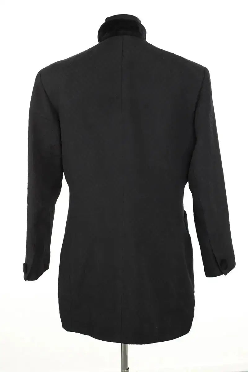 Blazer Yves Saint Laurent Noir en Coton