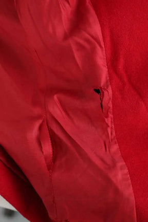 Blazer Yves Saint Laurent Rouge en Laine