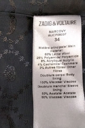 Blazer Zadig & Voltaire Gris en Laine