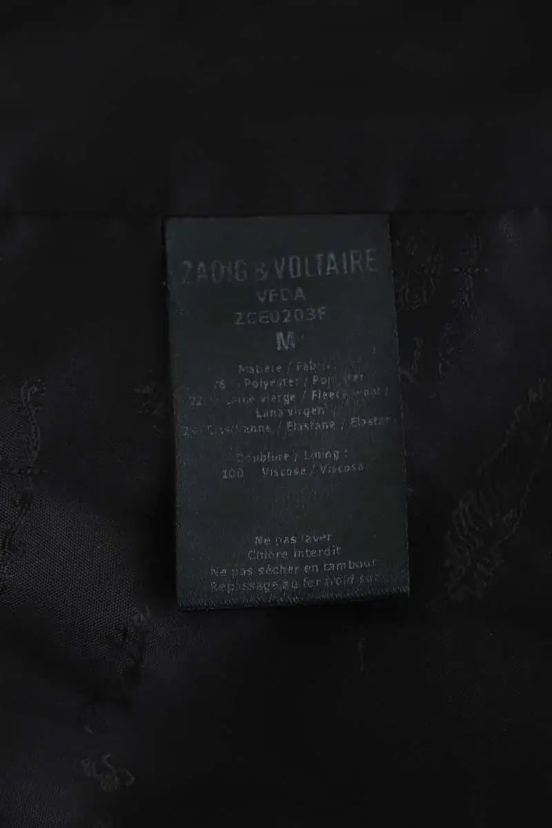 Blazer Zadig & Voltaire Noir en Polyester