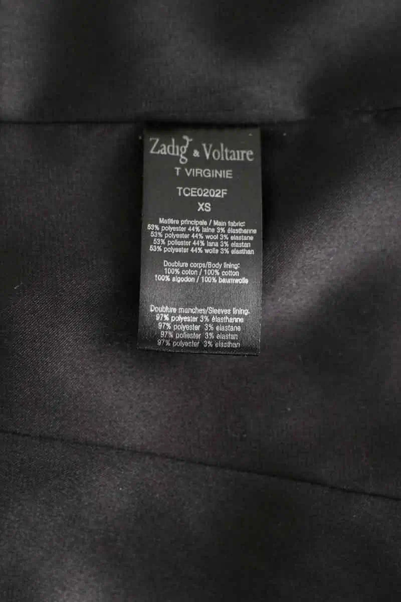 Blazer Zadig & Voltaire Noir en Polyester