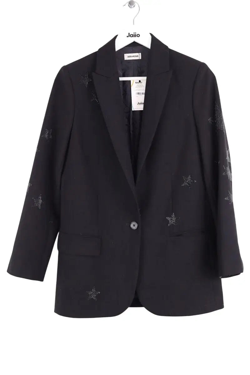 Blazer Zadig & Voltaire Noir en Synthétique, taille S - Seconde Main