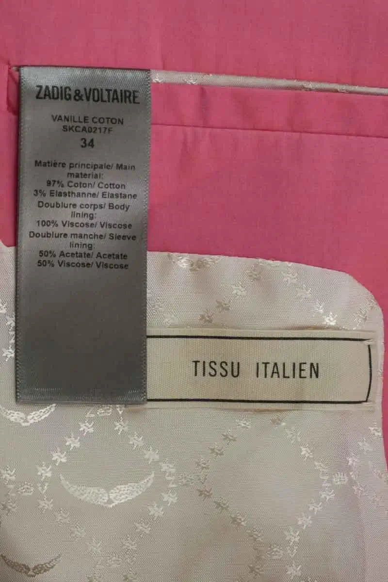 Blazer Zadig & Voltaire Rose en Coton