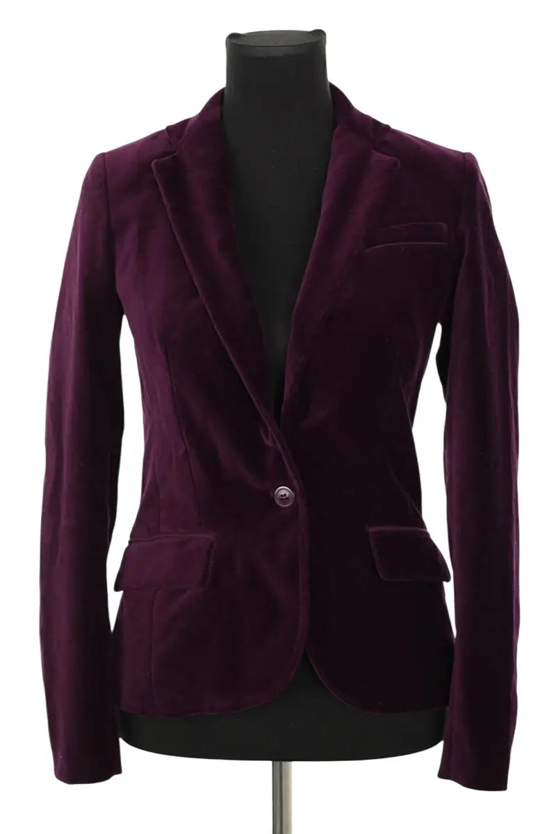 Blazer Zadig & Voltaire Volver Violet en Coton, taille S - Seconde Main
