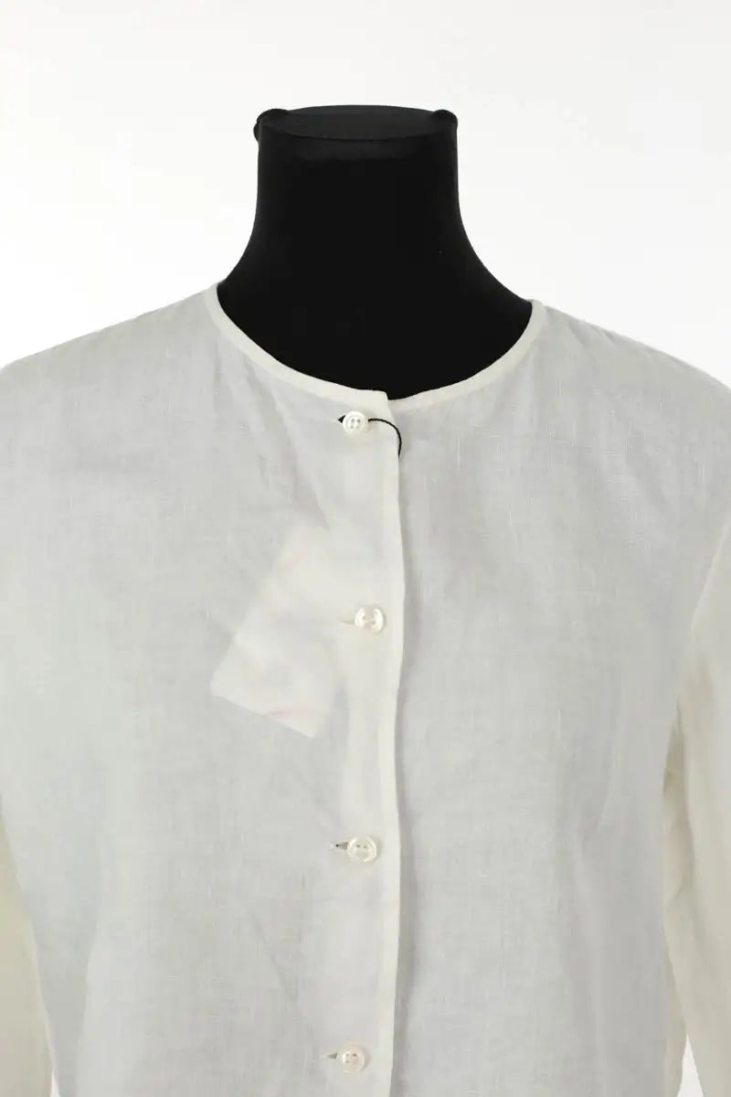 Blouse Agnès B. Blanc en Lin