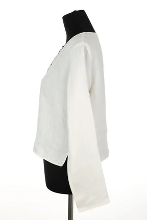 Blouse Agnès B. Blanc en Lin