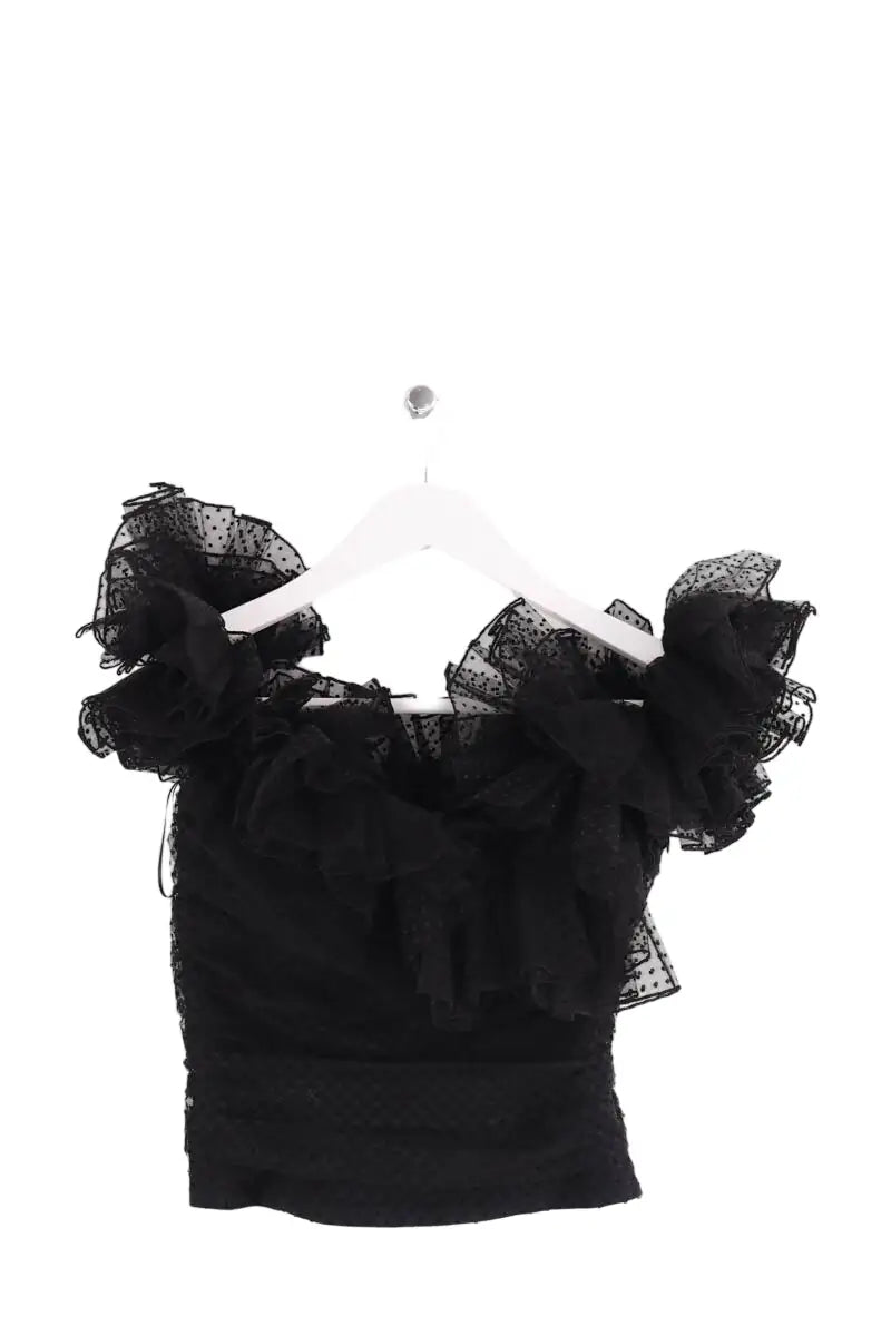 Blouse Alexandre Vauthier Noir en Synthétique, taille XS - Seconde Main