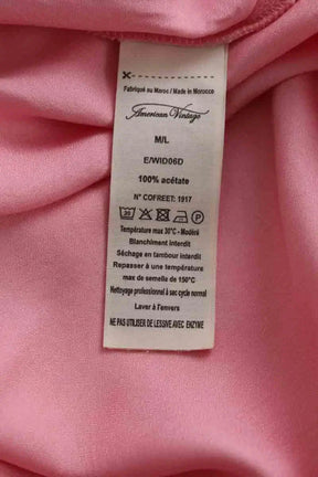 Blouse American Vintage Rose en Synthétique