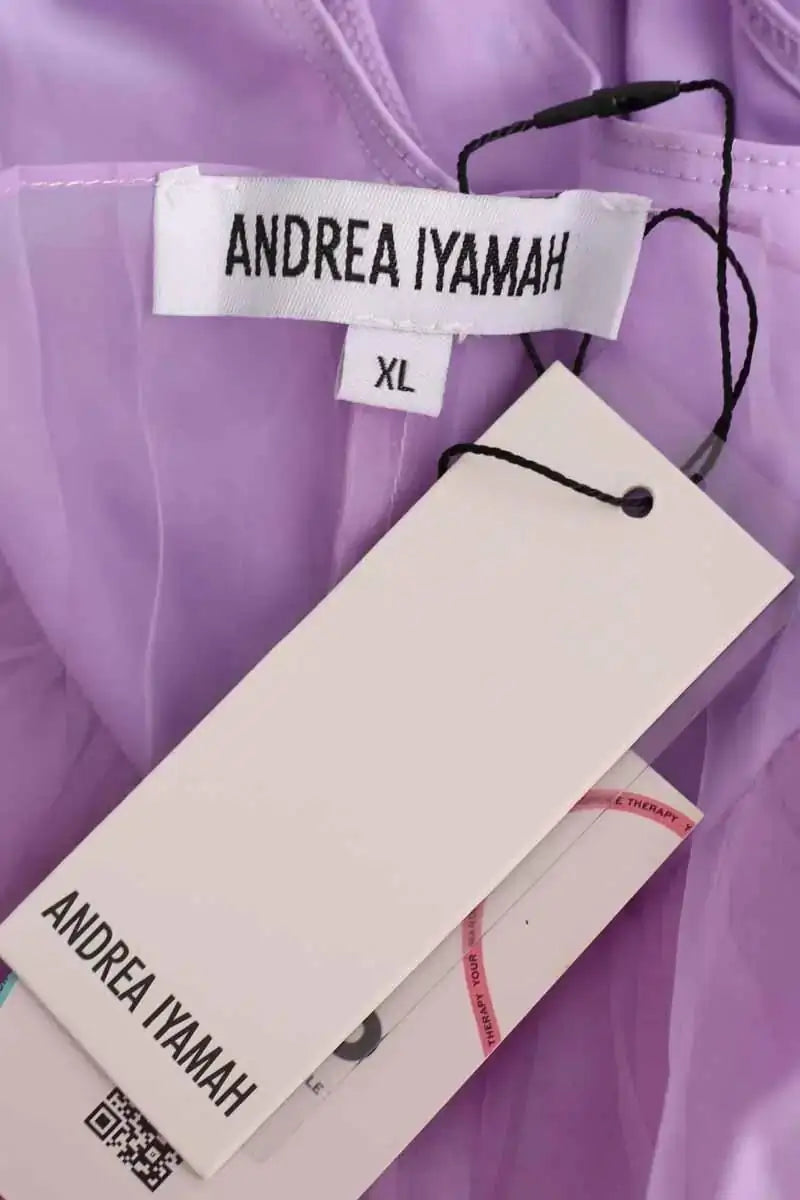 Blouse Andrea Iyamah Violet en Synthétique