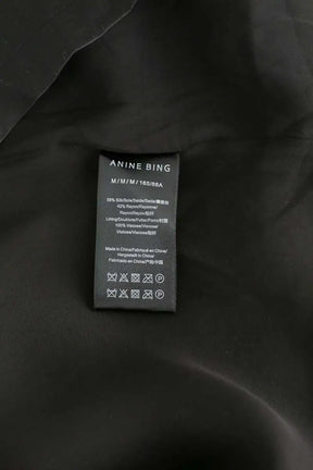 Blouse Anine Bing Noir en Soie