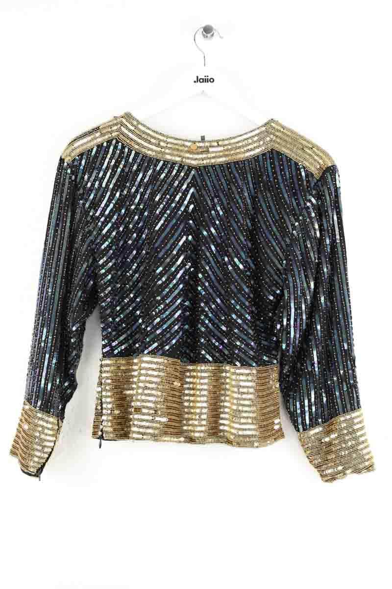 Blouse Antik Batik Bleu en Paillettes