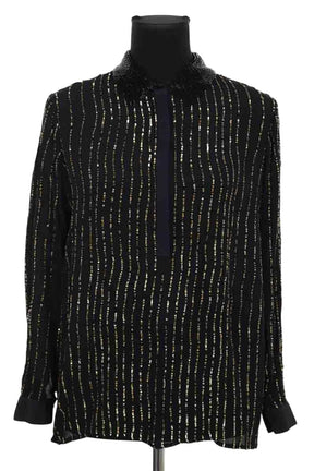 Blouse Antik Batik Milton Noir en Viscose, taille XS - Seconde Main