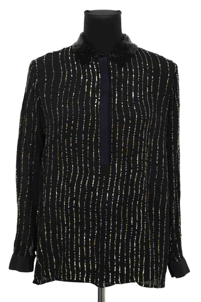 Blouse Antik Batik Milton Noir en Viscose, taille XS - Seconde Main