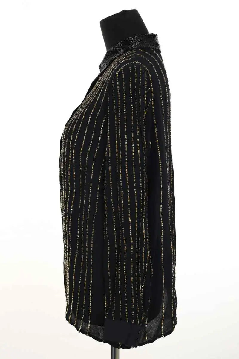 Blouse Antik Batik Milton Noir en Viscose