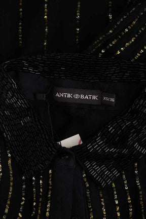 Blouse Antik Batik Milton Noir en Viscose