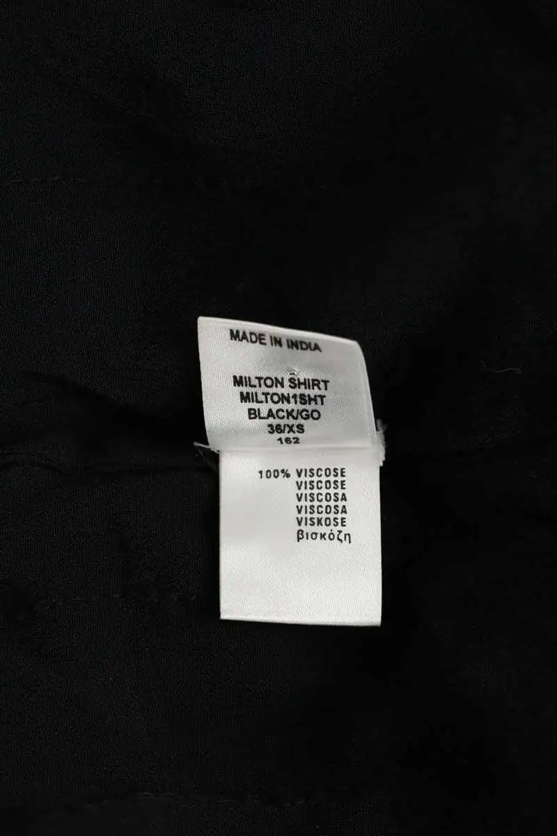 Blouse Antik Batik Milton Noir en Viscose