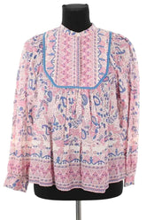 Blouse Antik Batik Rose en Coton, taille XS - Seconde Main