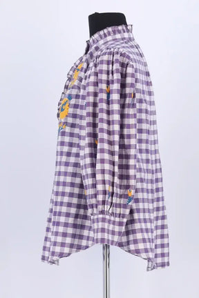 Blouse Antik Batik Violet en Coton