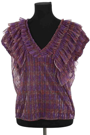 Blouse Antik Batik Violet en Synthétique, taille M - Seconde Main