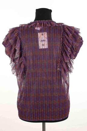 Blouse Antik Batik Violet en Synthétique