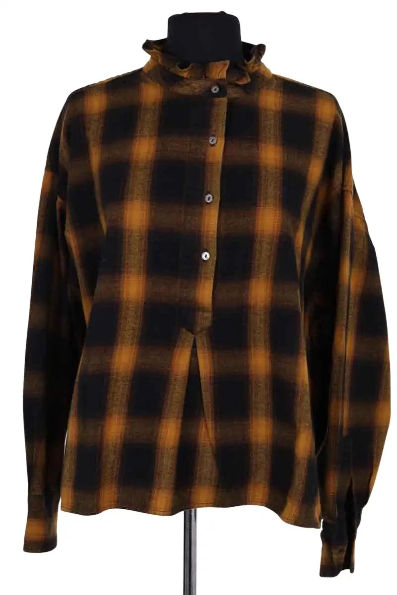 Blouse Attic And Barn Jaune en Coton, taille M - Seconde Main